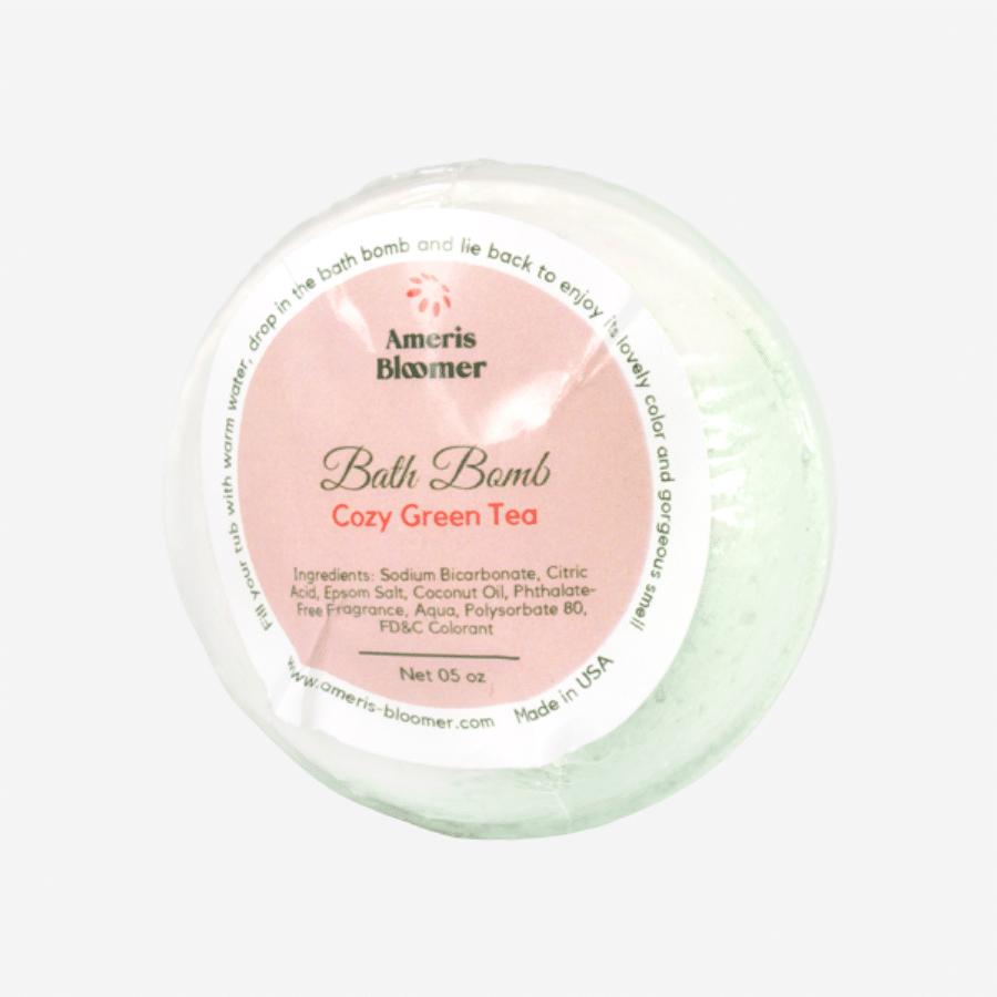 Experience the Soothing Comfort of Bath Bomb Cozy Green Tea