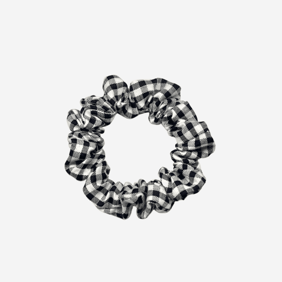 Small Check Scrunchies