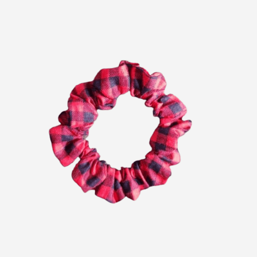 Small Check Scrunchies