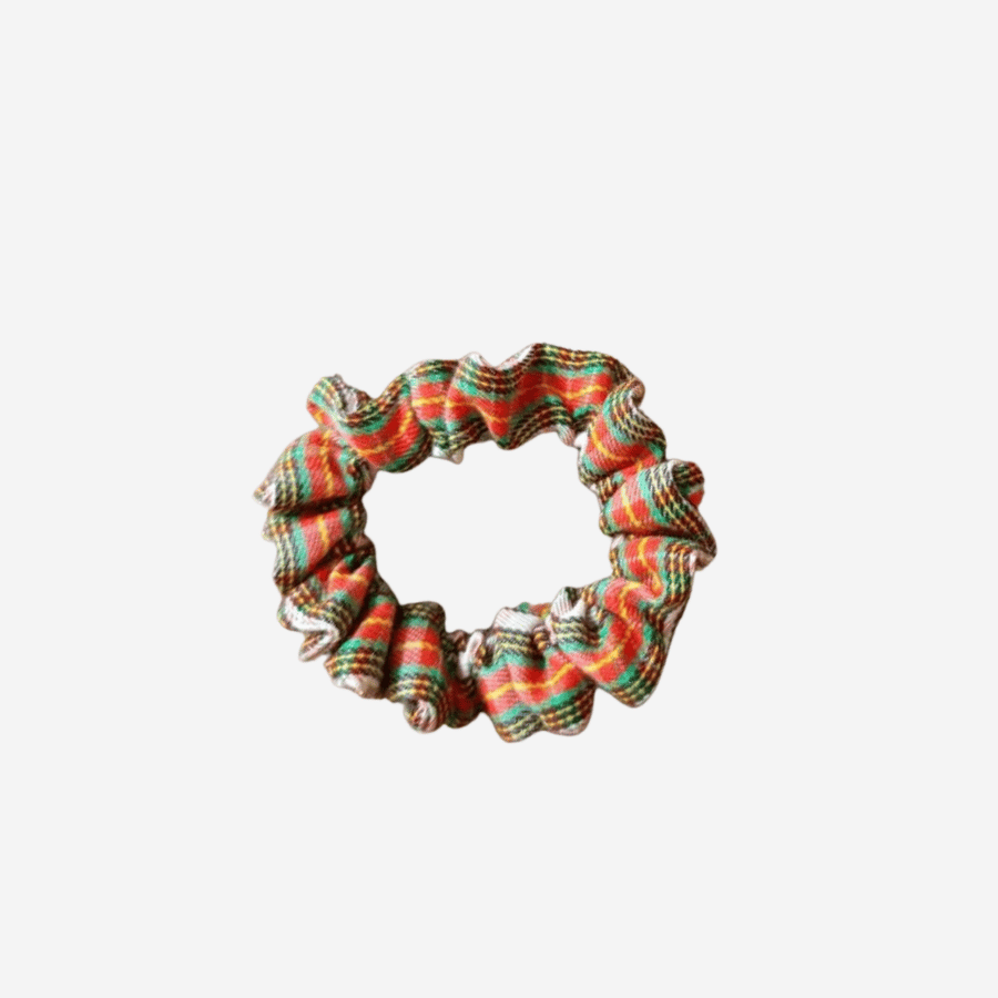 Small Check Scrunchies
