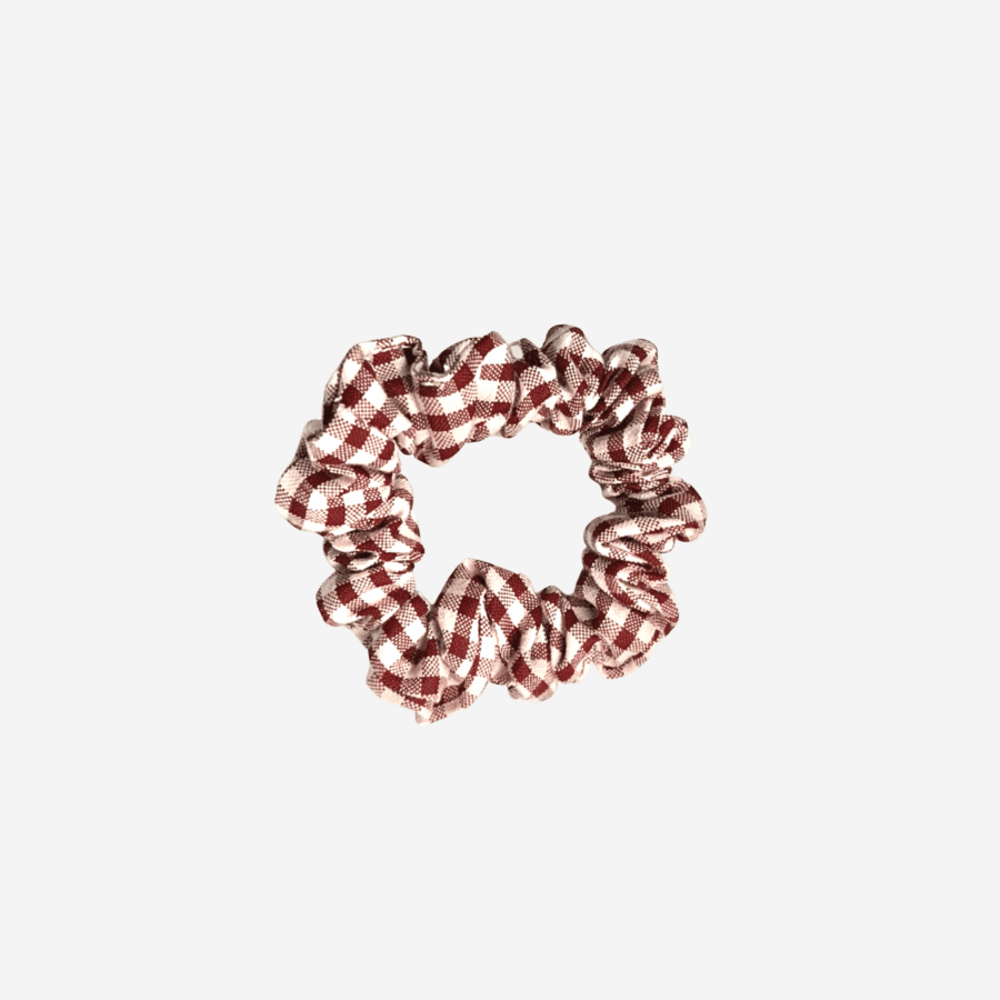 Small Check Scrunchies