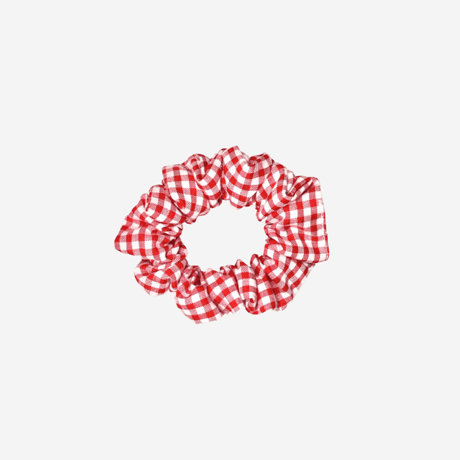 Small Check Scrunchies