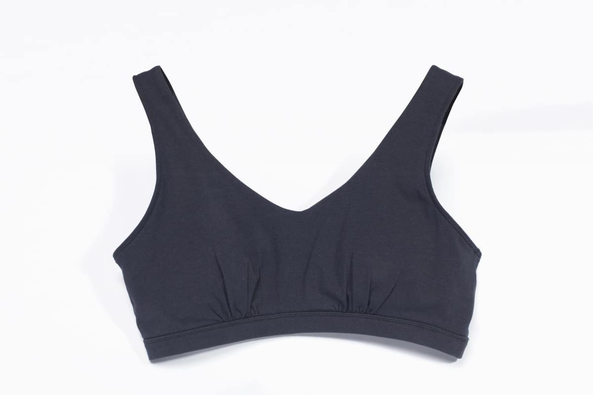 Comfortable Cotton Bralette with V-Neck and Stretchy Elastic | No Hardware | Easy Pullover Design | Made with 95% Cotton | Hand Wash Only | Shop Now