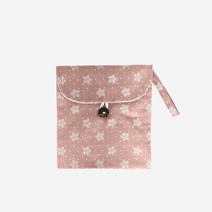 Sanitary Storage Bag White Flowers