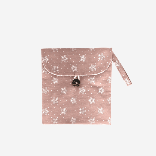 Sanitary Storage Bag White Flowers