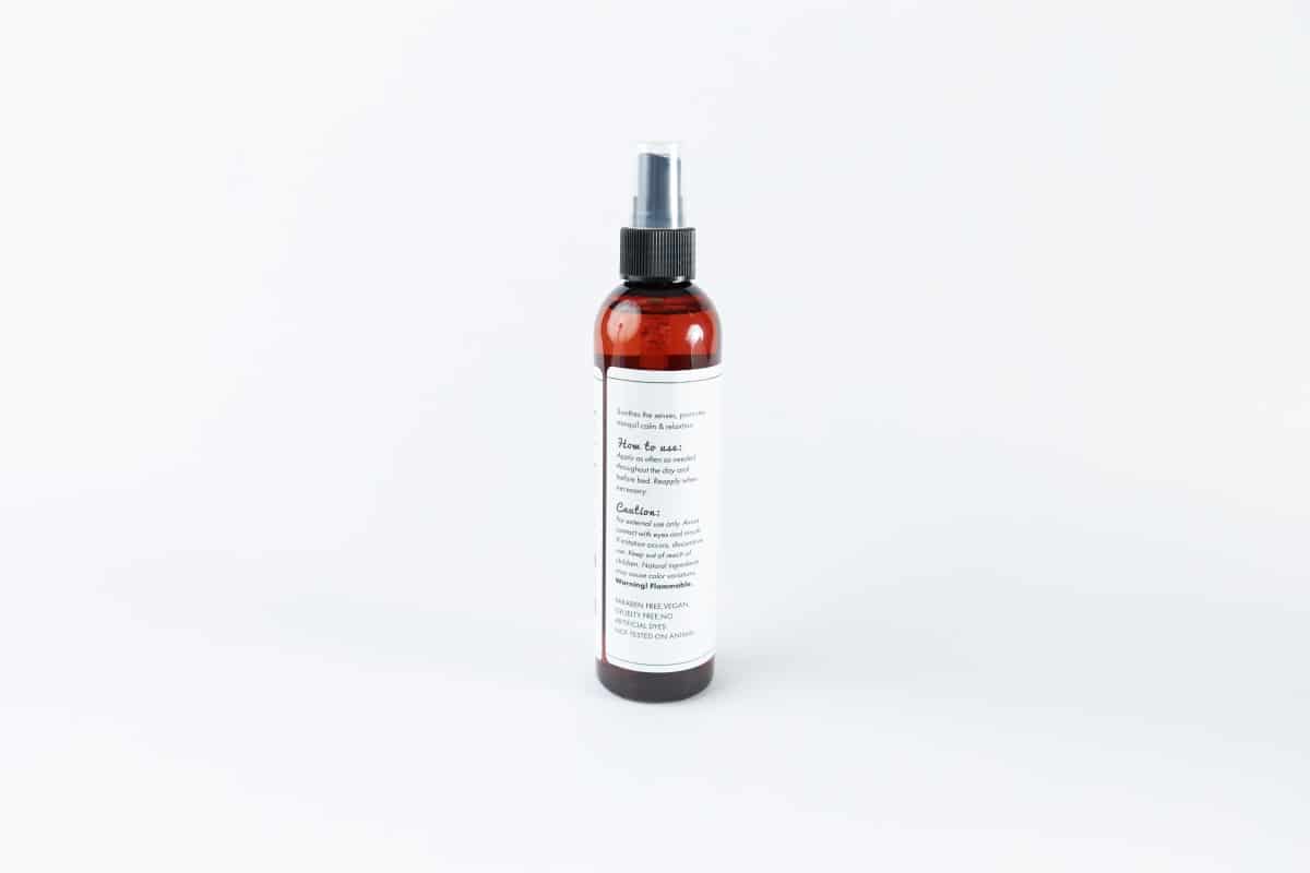 The Lavender Vanilla Body Spray is made with essential oils that provide numerous benefits for the body and mind